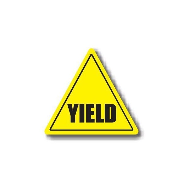 Ergomat 12in TRIANGLE SIGNS - Yield DSV-SIGN 144 #0103 -UEN - main